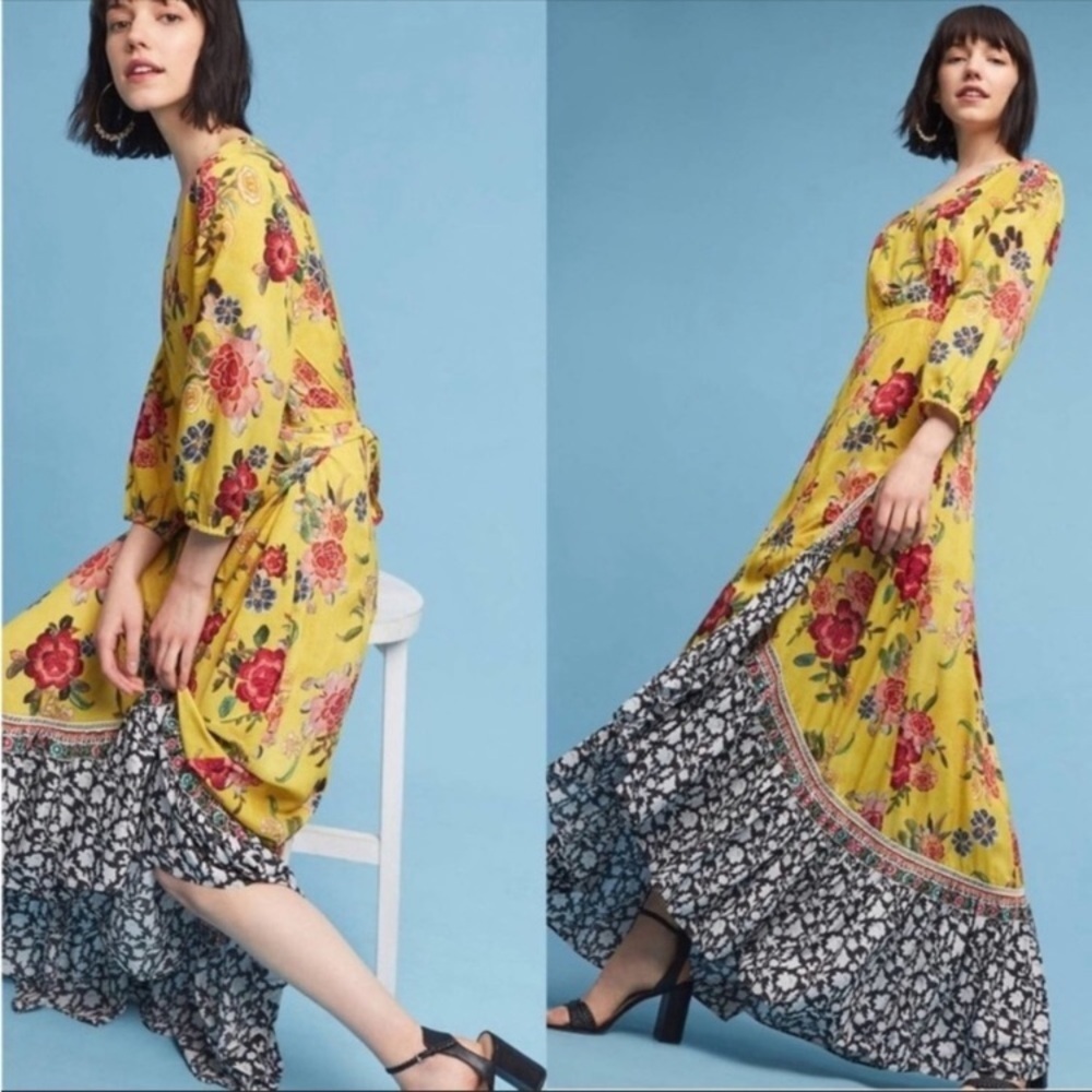 FARM RIO SUNLIT WRAP DRESS - Picture 3 of 16